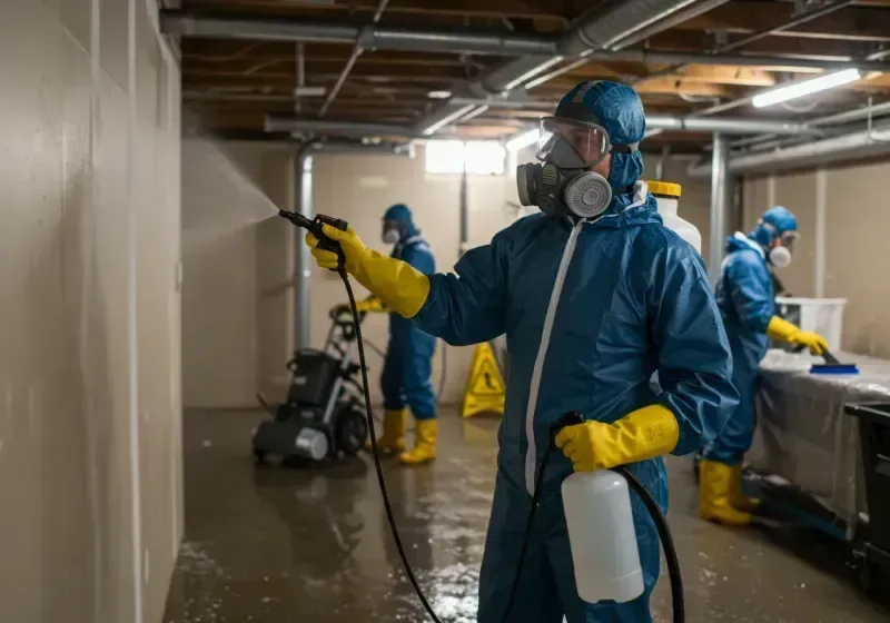 Basement Sanitization and Antimicrobial Treatment process in Eveleth, MN